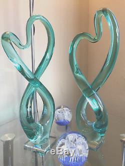 1 Gorgeous Hand Blown Glass Sculpture Murano Style