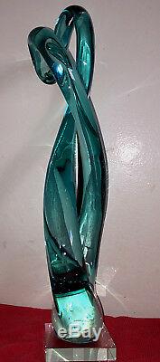 1 Gorgeous Hand Blown Glass Sculpture Murano Style