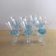 10 Vintage Murano Art Glass Wine Glasses Blue Threaded Blown Venice Italy