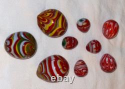 11 Murano Vintage Original Fancy Glass Eggs Hand Blown Plus Get 5 FREE Read