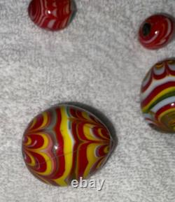 11 Murano Vintage Original Fancy Glass Eggs Hand Blown Plus Get 5 FREE Read
