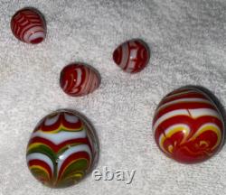 11 Murano Vintage Original Fancy Glass Eggs Hand Blown Plus Get 5 FREE Read