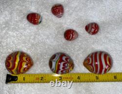 11 Murano Vintage Original Fancy Glass Eggs Hand Blown Plus Get 5 FREE Read