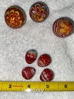 11 Murano Vintage Original Fancy Glass Eggs Hand Blown Plus Get 5 FREE Read