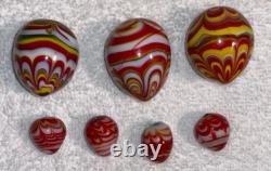 11 Murano Vintage Original Fancy Glass Eggs Hand Blown Plus Get 5 FREE Read