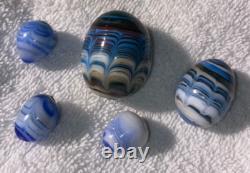 11 Murano Vintage Original Fancy Glass Eggs Hand Blown Plus Get 5 FREE Read