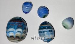 11 Murano Vintage Original Fancy Glass Eggs Hand Blown Plus Get 5 FREE Read
