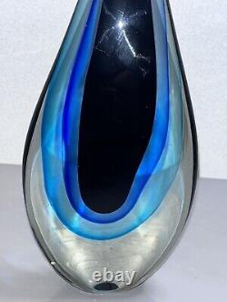 11Large Hand Blown Solid Glass Murano Art Sculpture Abstract Teardrop