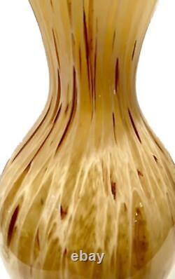 15 T Hand Blown Murano 1980' Maestri Vetrai Azzurra Vase Original Made In Italy