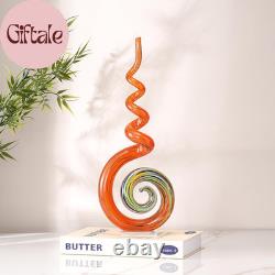 15 Tall Hand-Blown Murano-Style Glass Sculpture Statues Art Ornament Statue Fig