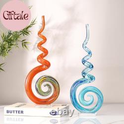 15 Tall Hand-Blown Murano-Style Glass Sculpture Statues Art Ornament Statue Fig