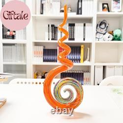 15 Tall Hand-Blown Murano-Style Glass Sculpture Statues Art Ornament Statue Fig