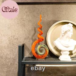 15 Tall Hand-Blown Murano-Style Glass Sculpture Statues Art Ornament Statue Fig