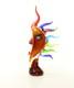 17,2 MOON FACE Murano picasso Style Glass STATUE multicolor Hand Blown Art jeb
