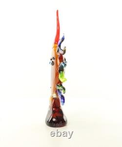 17,2 MOON FACE Murano picasso Style Glass STATUE multicolor Hand Blown Art jeb