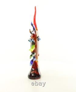 17,2 MOON FACE Murano picasso Style Glass STATUE multicolor Hand Blown Art jeb