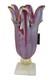 17 Inch Italian Hand Blown Murano Purple Glass Vase