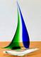 17 Oggetti Murano Italy Studio Art Glass Sailboat Sculpture Figurine Vtg Mcm