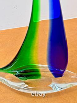 17 Oggetti Murano Italy Studio Art Glass Sailboat Sculpture Figurine Vtg Mcm