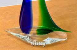 17 Oggetti Murano Italy Studio Art Glass Sailboat Sculpture Figurine Vtg Mcm