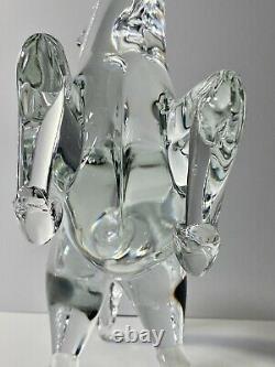 1960s Renato Anatra Signed Murano Italy Art Glass Rearing Stallion or Horse 15T