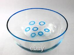 1970s Giovanni Cenedese Hand Blown Murano Art Glass Bowl