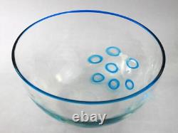 1970s Giovanni Cenedese Hand Blown Murano Art Glass Bowl