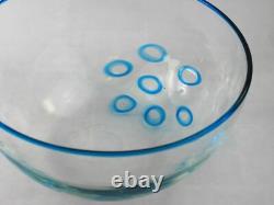 1970s Giovanni Cenedese Hand Blown Murano Art Glass Bowl