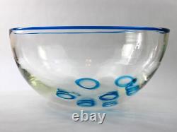 1970s Giovanni Cenedese Hand Blown Murano Art Glass Bowl