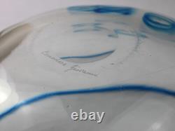 1970s Giovanni Cenedese Hand Blown Murano Art Glass Bowl