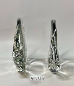 1970s Livio Seguso for Seguso AV Murano Italy Modernistic Pair of Tropical Fish