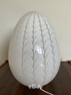 1970s Maestri Murano Egg Glass Table Lamp