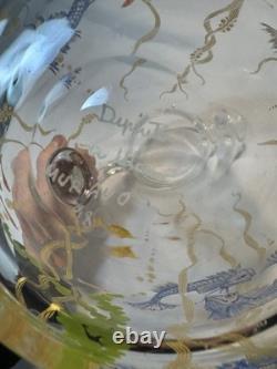1998 Hand Blown & Signed MURANO Glass Pitcher withPainted Sea Life Scene
