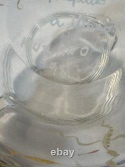1998 Hand Blown & Signed MURANO Glass Pitcher withPainted Sea Life Scene