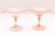 2 Vtg Venetian hand blown Martini GOLD FLEC glasses ATQ Italian Murano Salviati