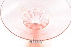 2 Vtg Venetian hand blown Martini GOLD FLEC glasses ATQ Italian Murano Salviati