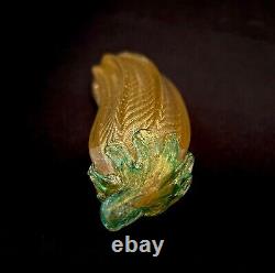 3 Barovier Toso Vintage Murano Hand Blown Gold Fleck Italian Art Glass Fruit