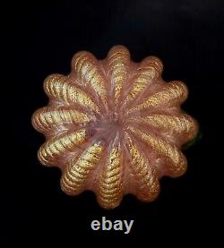 3 Barovier Toso Vintage Murano Hand Blown Gold Fleck Italian Art Glass Fruit