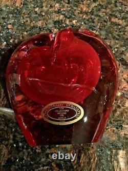 3 Hearts1 SIGNED Salviati MURANO ART GLASS HEART Vase1 Hand Blown Hanging