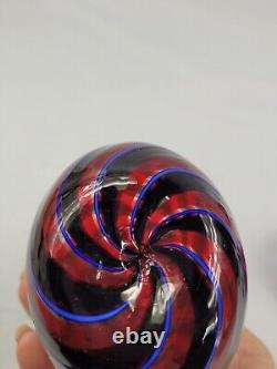 3 Murano Filigree Art Glass Vases Petite Miniature Hand Blown Striped Spiral EUC