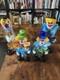 4 Lot Hand Blown Murano Glass Clowns