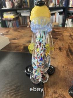 4 Lot Hand Blown Murano Glass Clowns