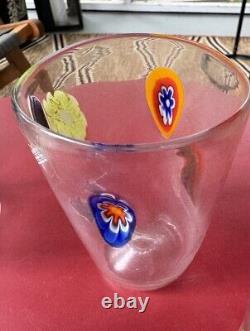 4 Murano Millefiori Murrinas Vitrum Drinking Art Glasses Hand Blown New Italy 4