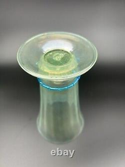 5 Venetian Murano Hand Blown Goblet Iced Tea Glasses Green Blue Rigaree Salviati