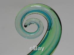 70's CHIC LARGE MURANO ART GLASS ABSTRACT FREE FORM SWIRL 12