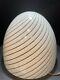 70's Italian Murano Swirled Art Glass Vetri Murano Egg Extra Large Lamp Shade