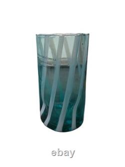 Alessandro Coppola Arte di Murano Italy Hand Blown Glass Tumblers Set of 6 NWT