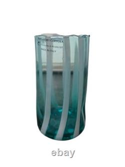 Alessandro Coppola Arte di Murano Italy Hand Blown Glass Tumblers Set of 6 NWT