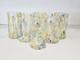 Alessandro Coppola Murano Glass Tumblers Set of 6 Italy 5.8 Hand Blown Art