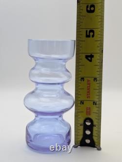 Alexandrite Neodymium 3 pc Bubble Vases UV GLOW pink Italy Murano wisteria